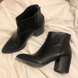 Steve Madden “Jillian” pointed toe black booties